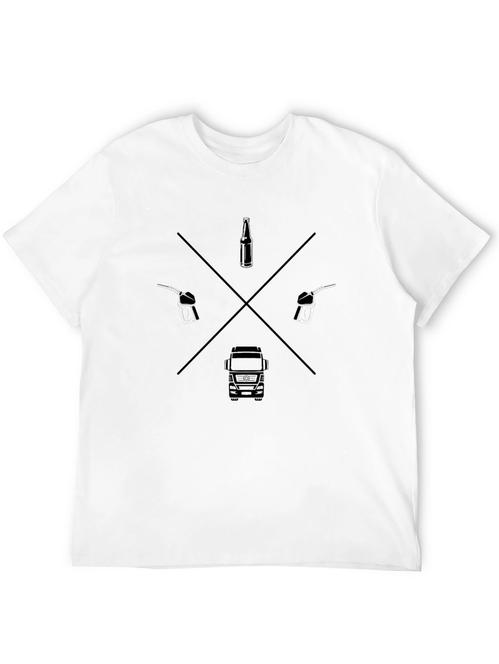 Truckers Cross Black T-Shirt