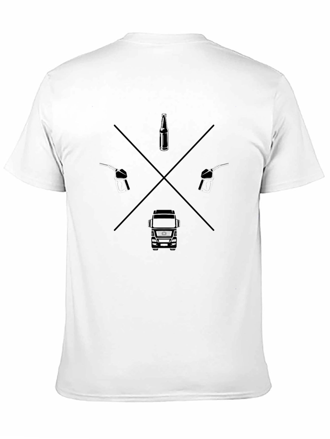 Truckers Cross Black T-Shirt