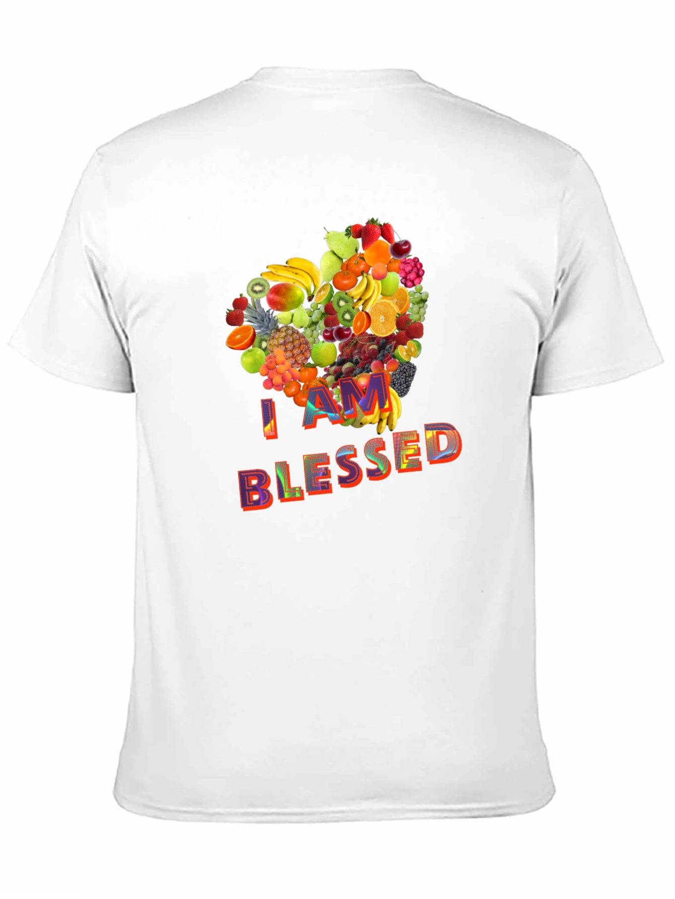 I Am Blessed Fruit Heart Graphic T-Shirt
