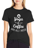 Yoga & Coffee T-Shirt - Soft Cotton Blend