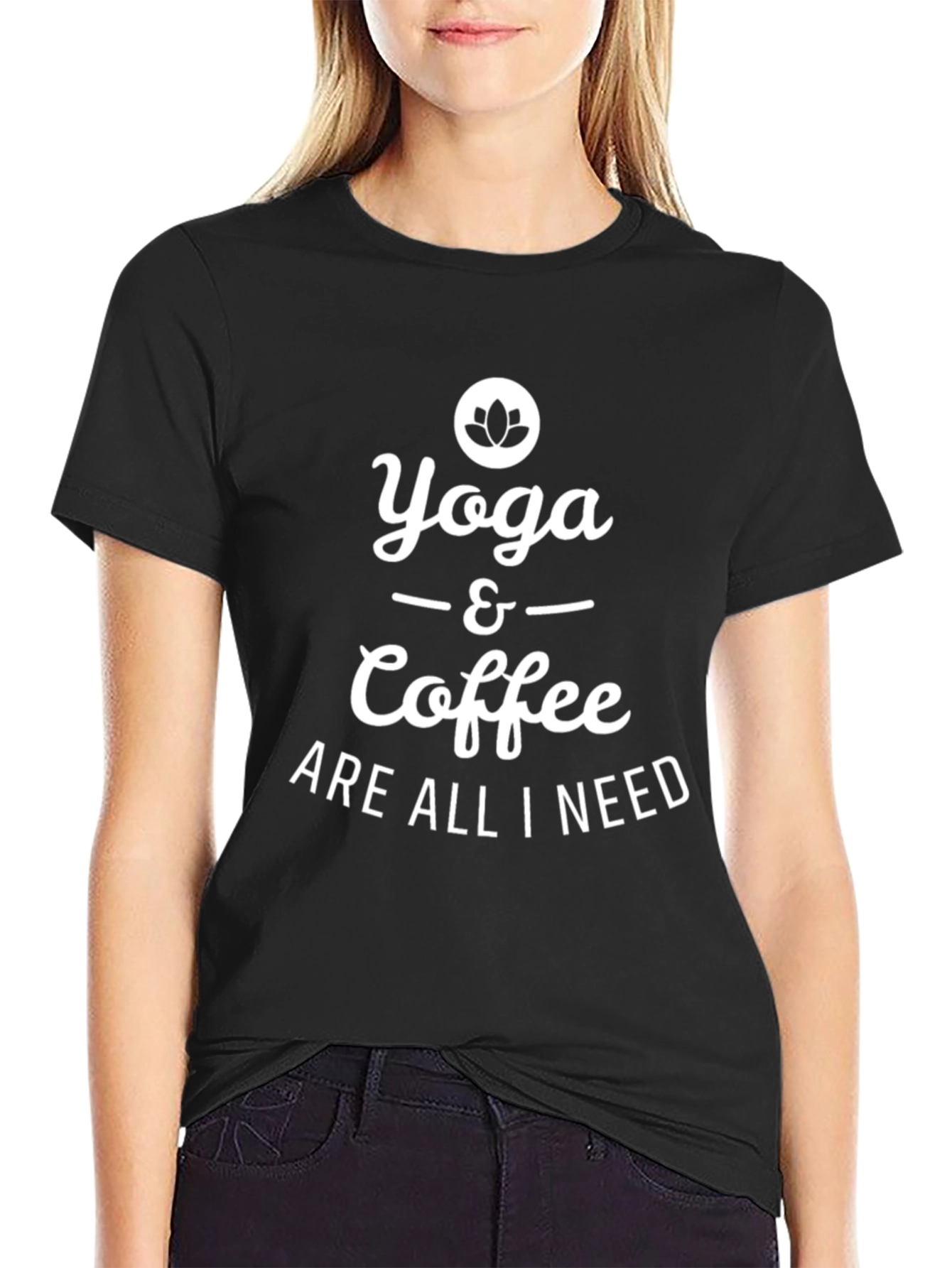 Yoga & Coffee T-Shirt - Soft Cotton Blend