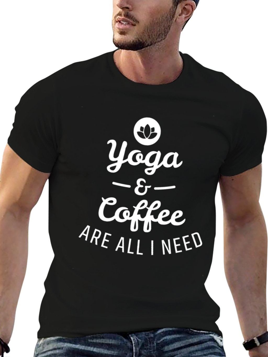 Yoga & Coffee T-Shirt - Soft Cotton Blend