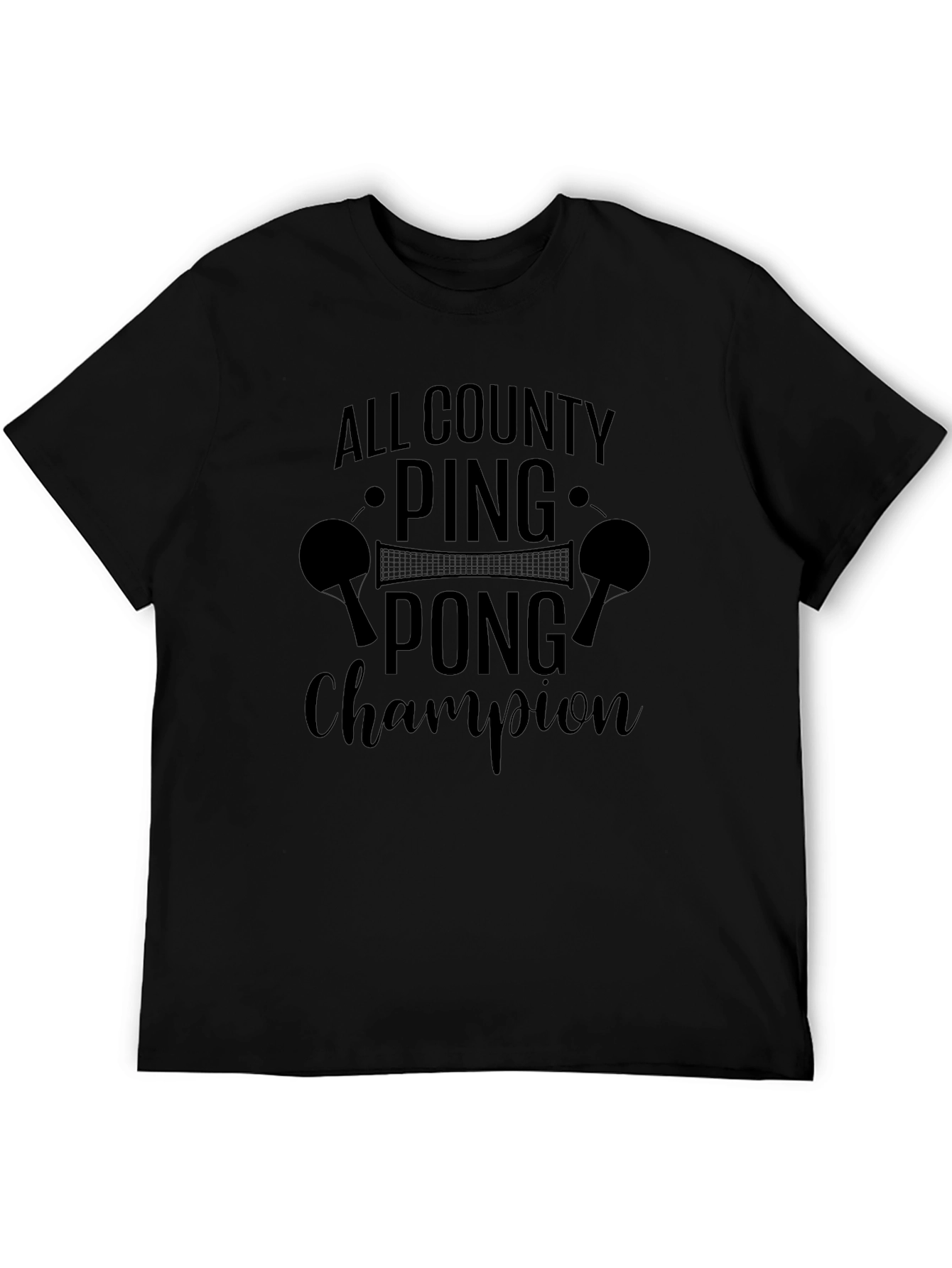 Ping Pong Champion Graphic Tee - All County Tournament