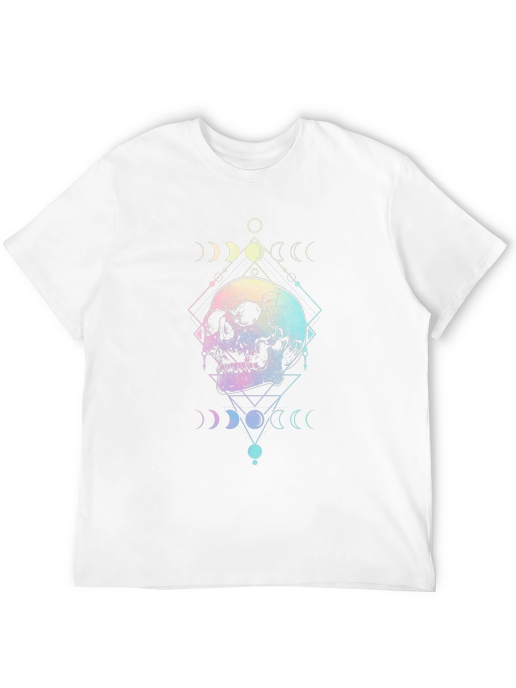Mystic Skull Graphic Tee - Unisex Black Cotton T-Shirt
