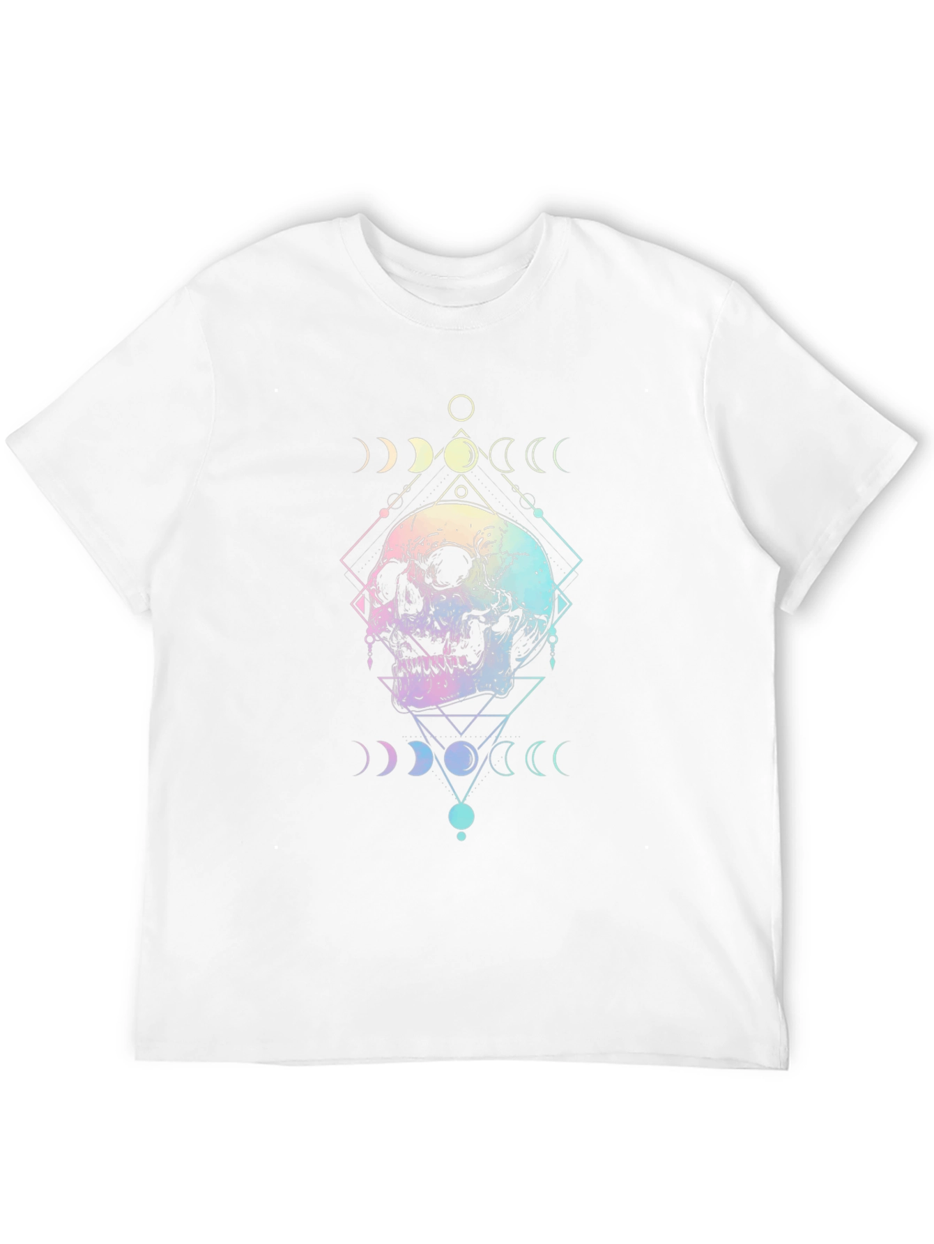 Mystic Skull Graphic Tee - Unisex Black Cotton T-Shirt