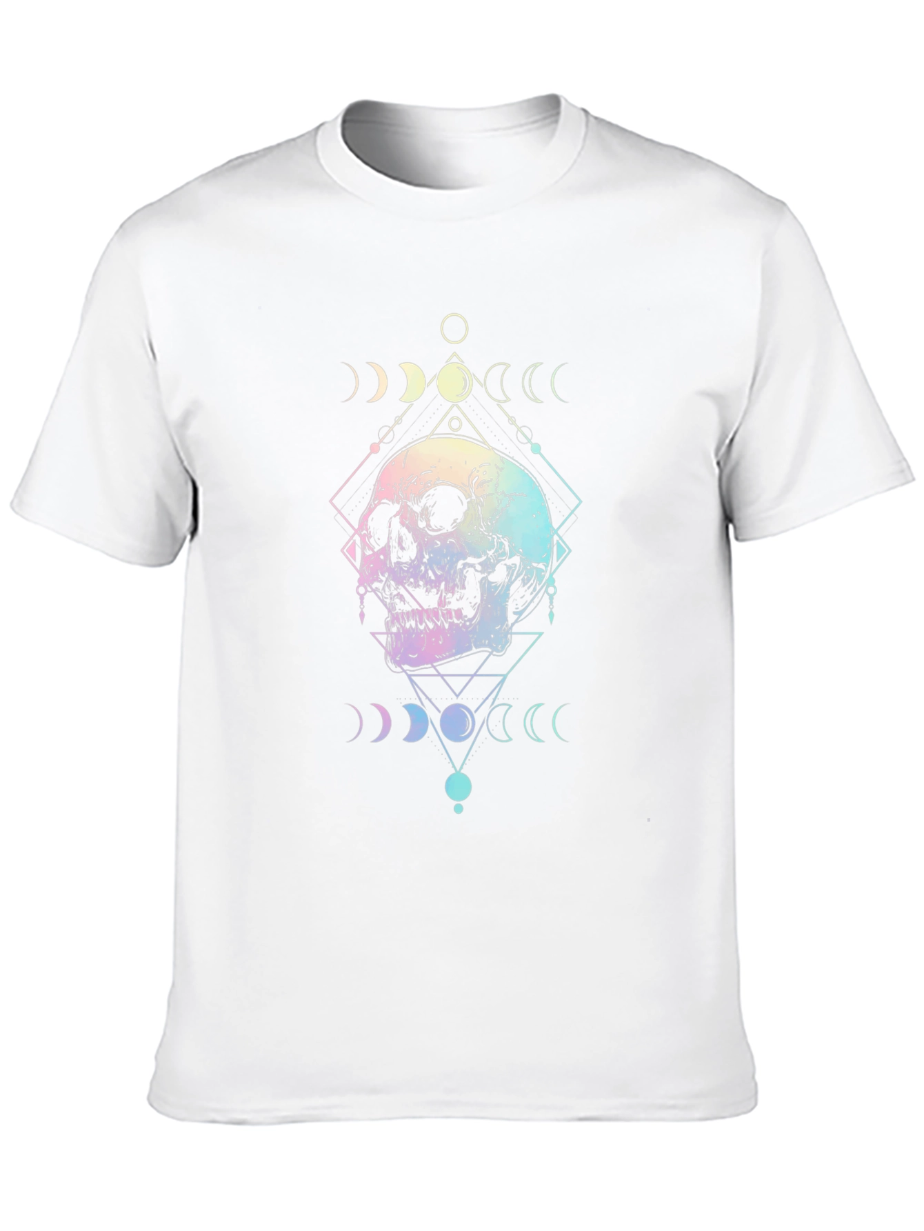 Mystic Skull Graphic Tee - Unisex Black Cotton T-Shirt