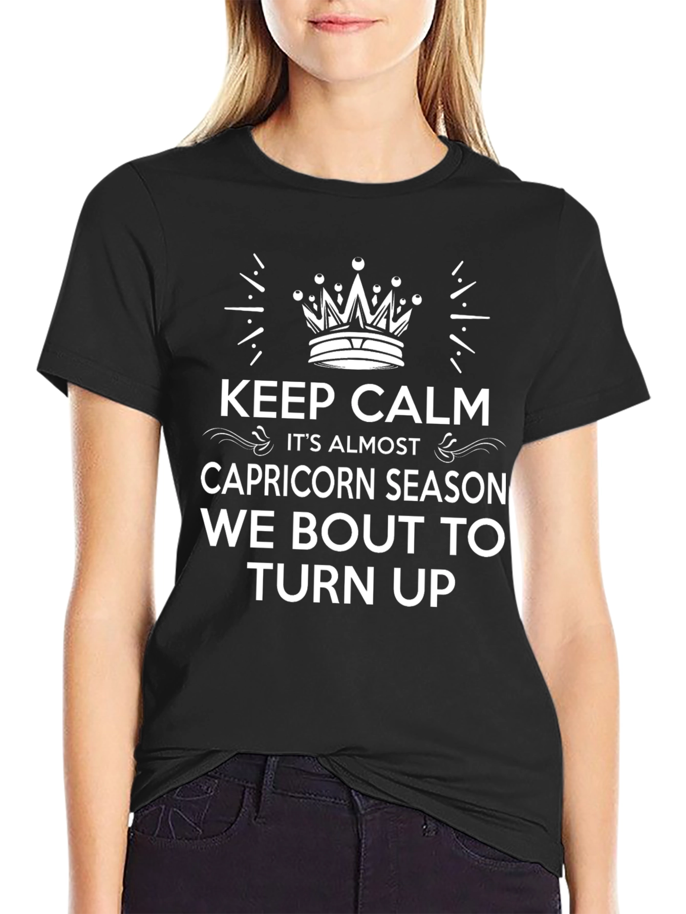 Capricorn Season T-Shirt Keep Calm Funny Birthday Tee