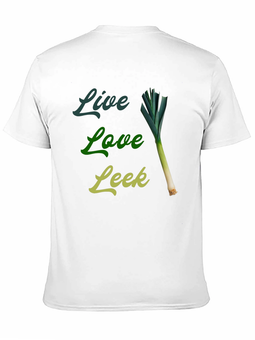 Live Love Leek Black Graphic Tee
