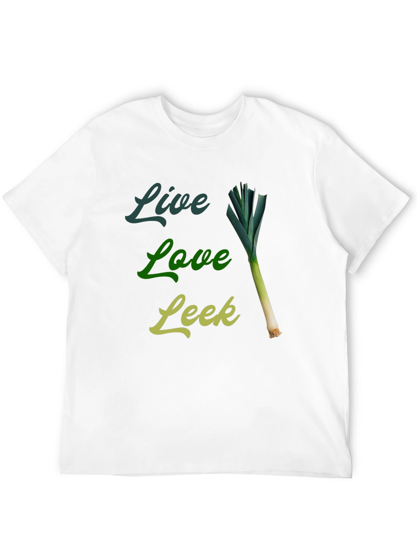 Live Love Leek Black Graphic Tee