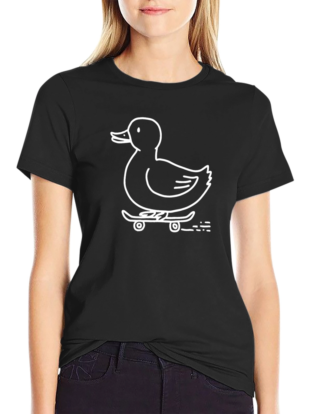 Duck Skateboard T-Shirt - Cool Graphic Tee