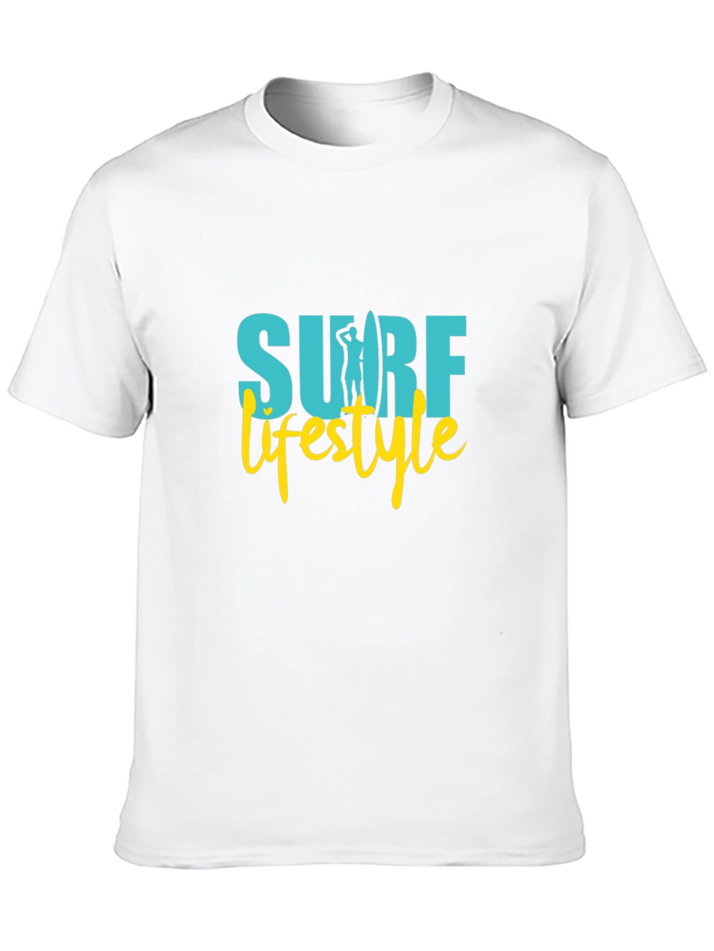 Surf Lifestyle Graphic Tee - Black Cotton Shirt
