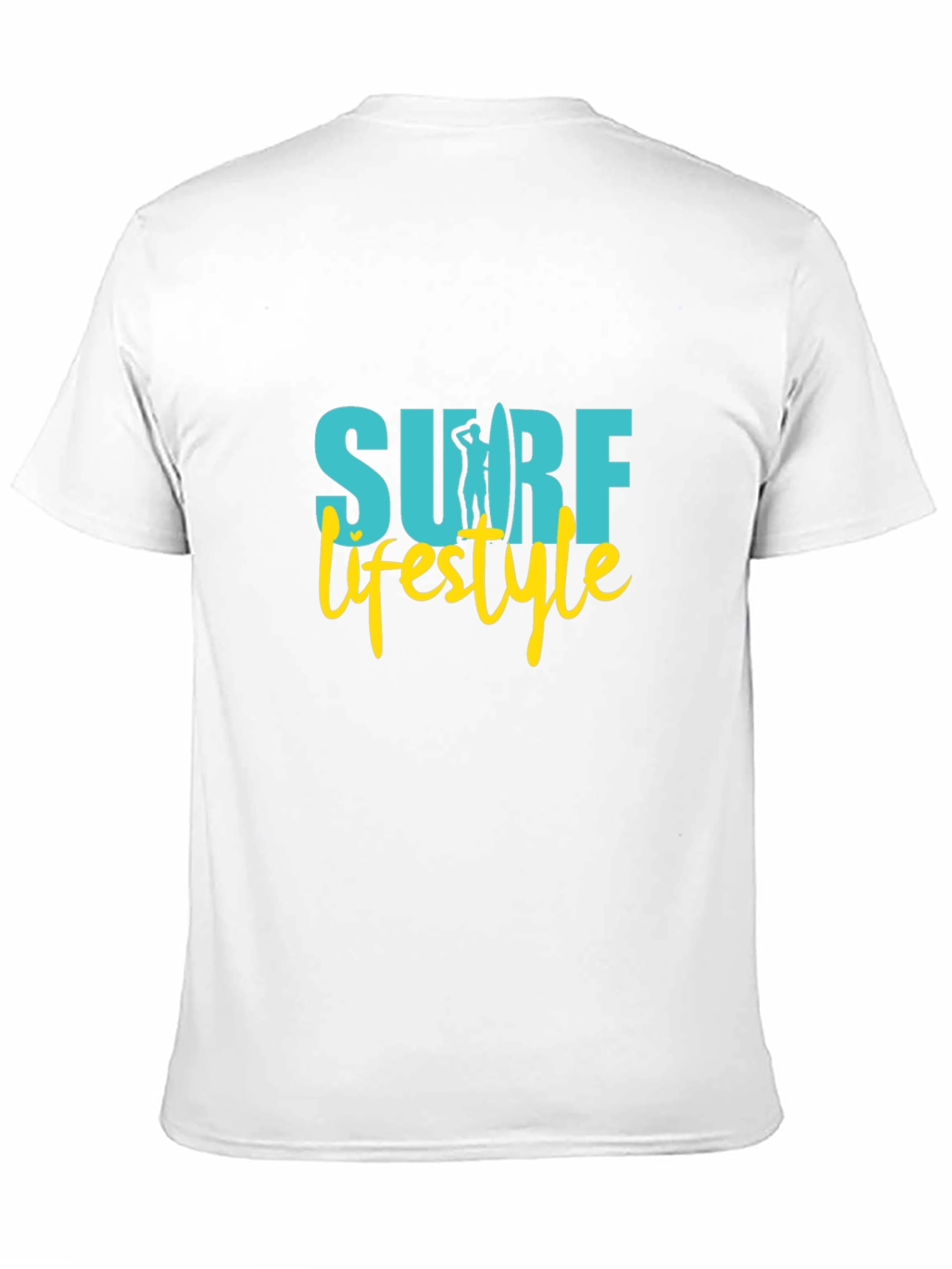 Surf Lifestyle Graphic Tee - Black Cotton Shirt