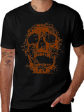 Tech Skull Graphic Tee - Black