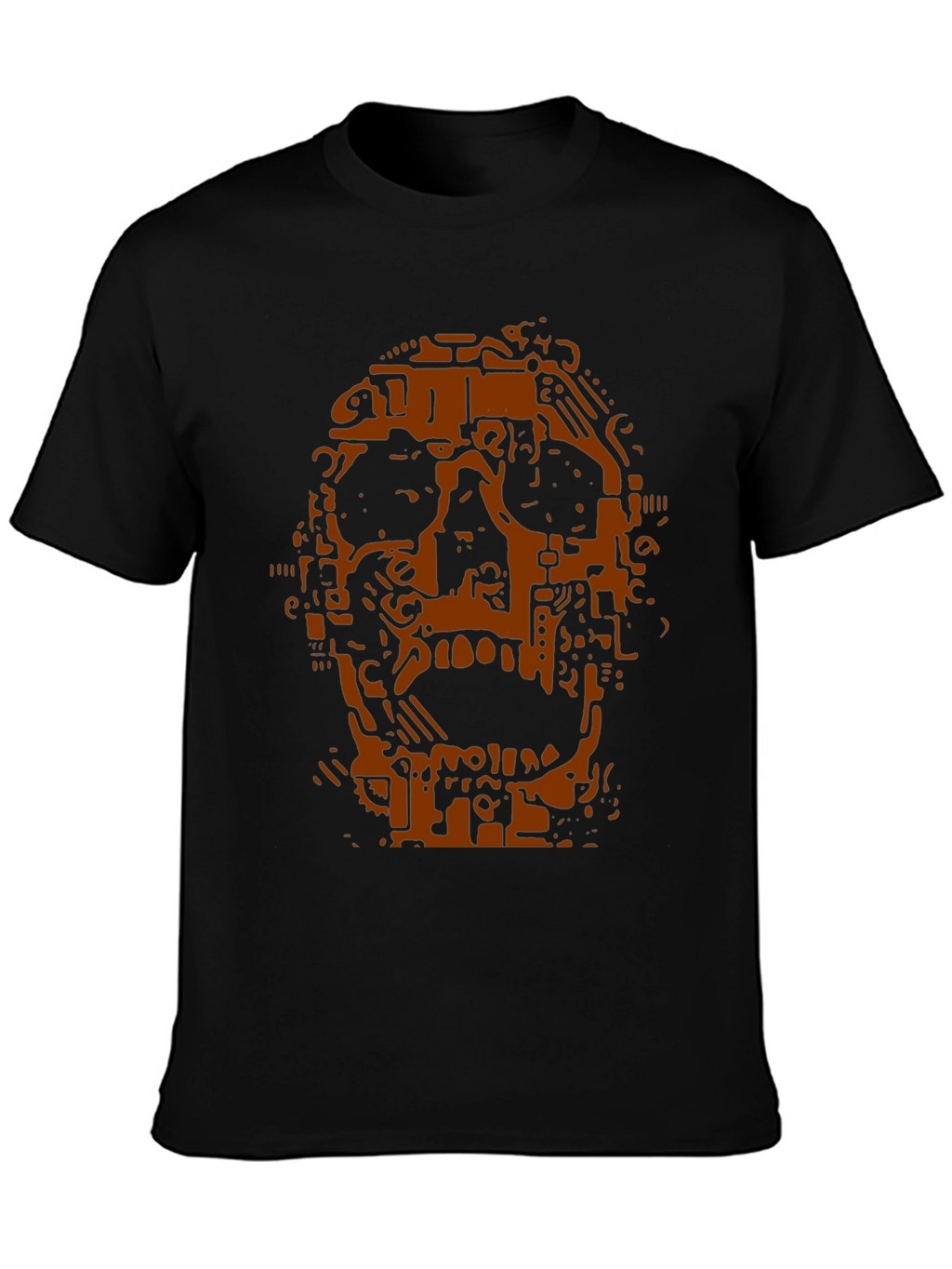 Tech Skull Graphic Tee - Black