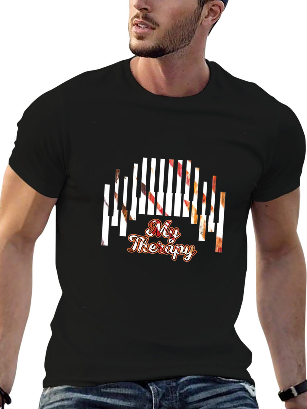 Piano Therapy T-Shirt - Musical Passion Apparel