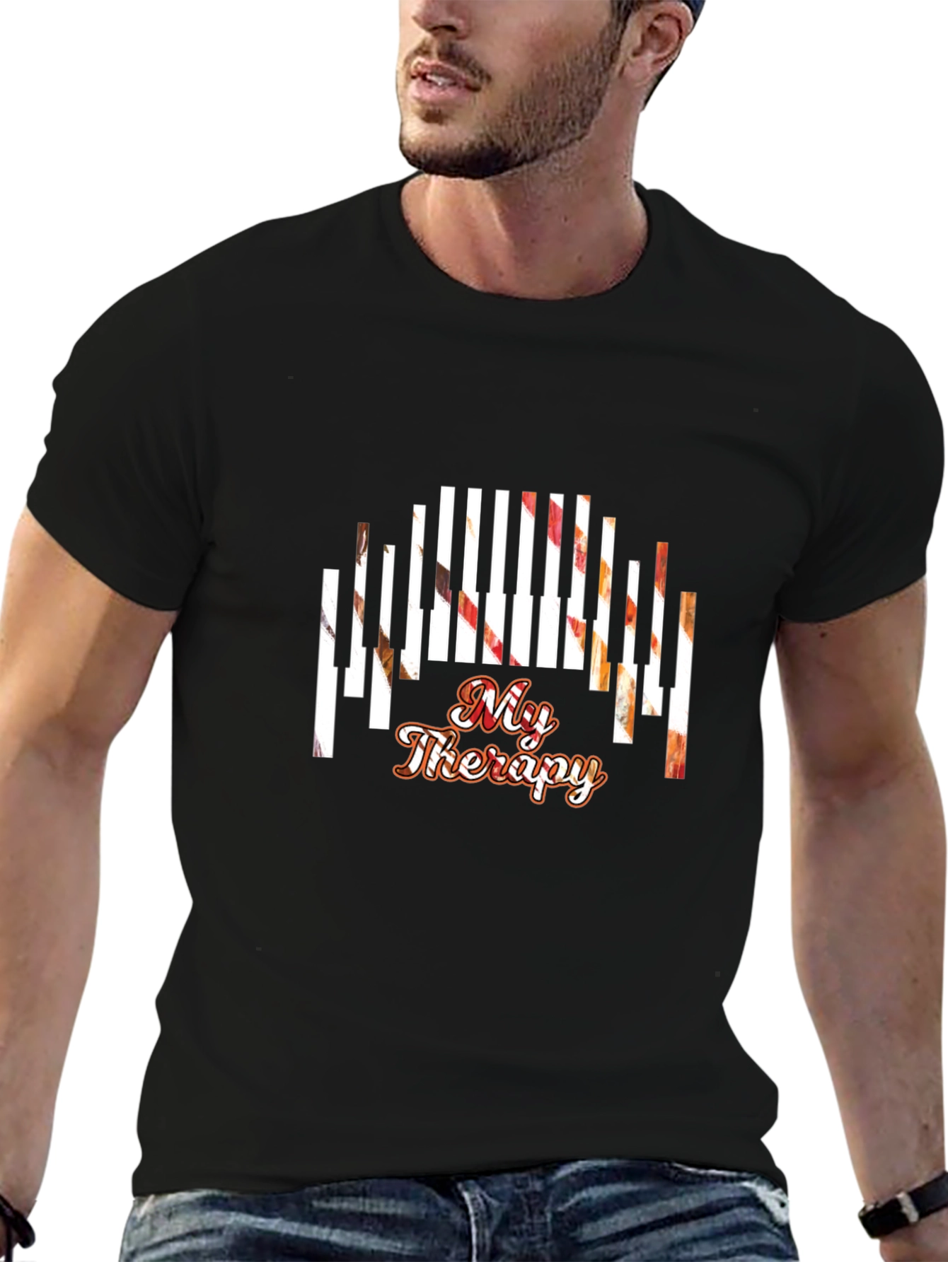 Piano Therapy T-Shirt - Musical Passion Apparel