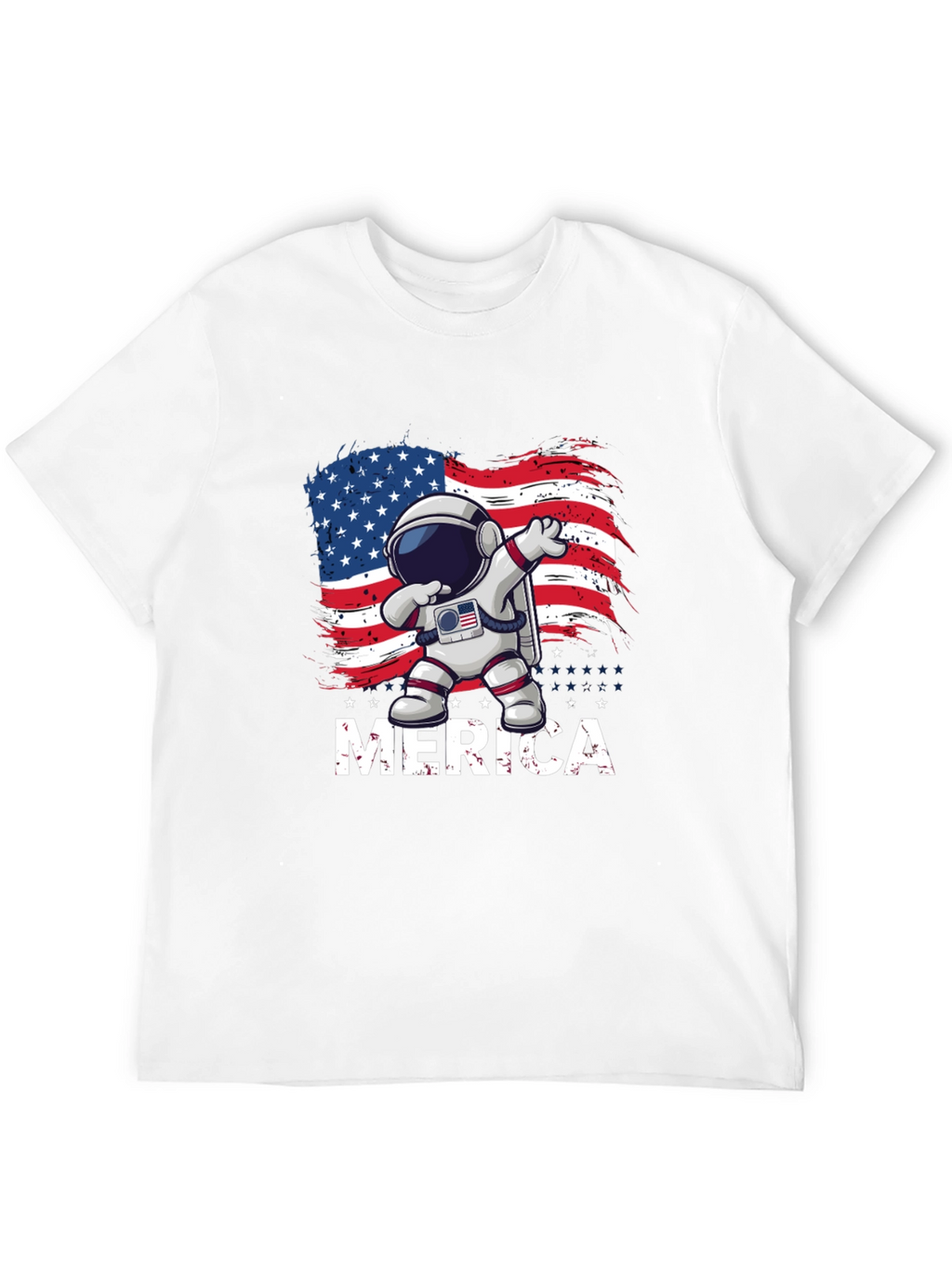 Patriotic Astronaut T-Shirt - Merica Design