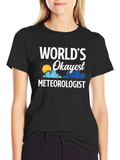 Worlds Okayest Meteorologist Graphic T-Shirt