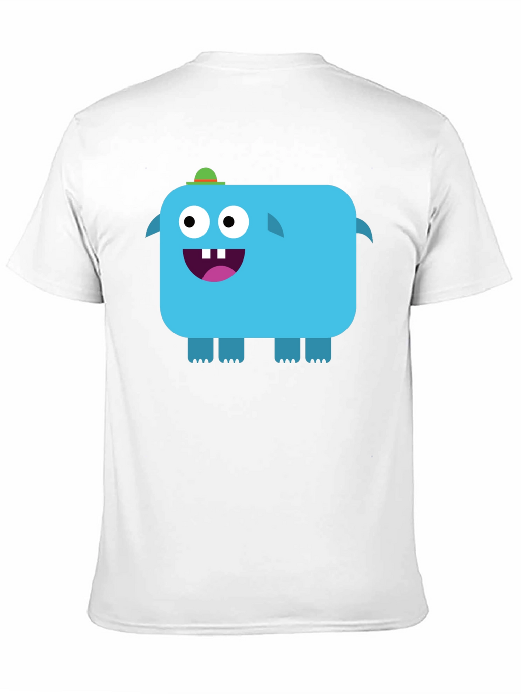 Funky Blue Monster Graphic Tee - Black Unisex T-Shirt