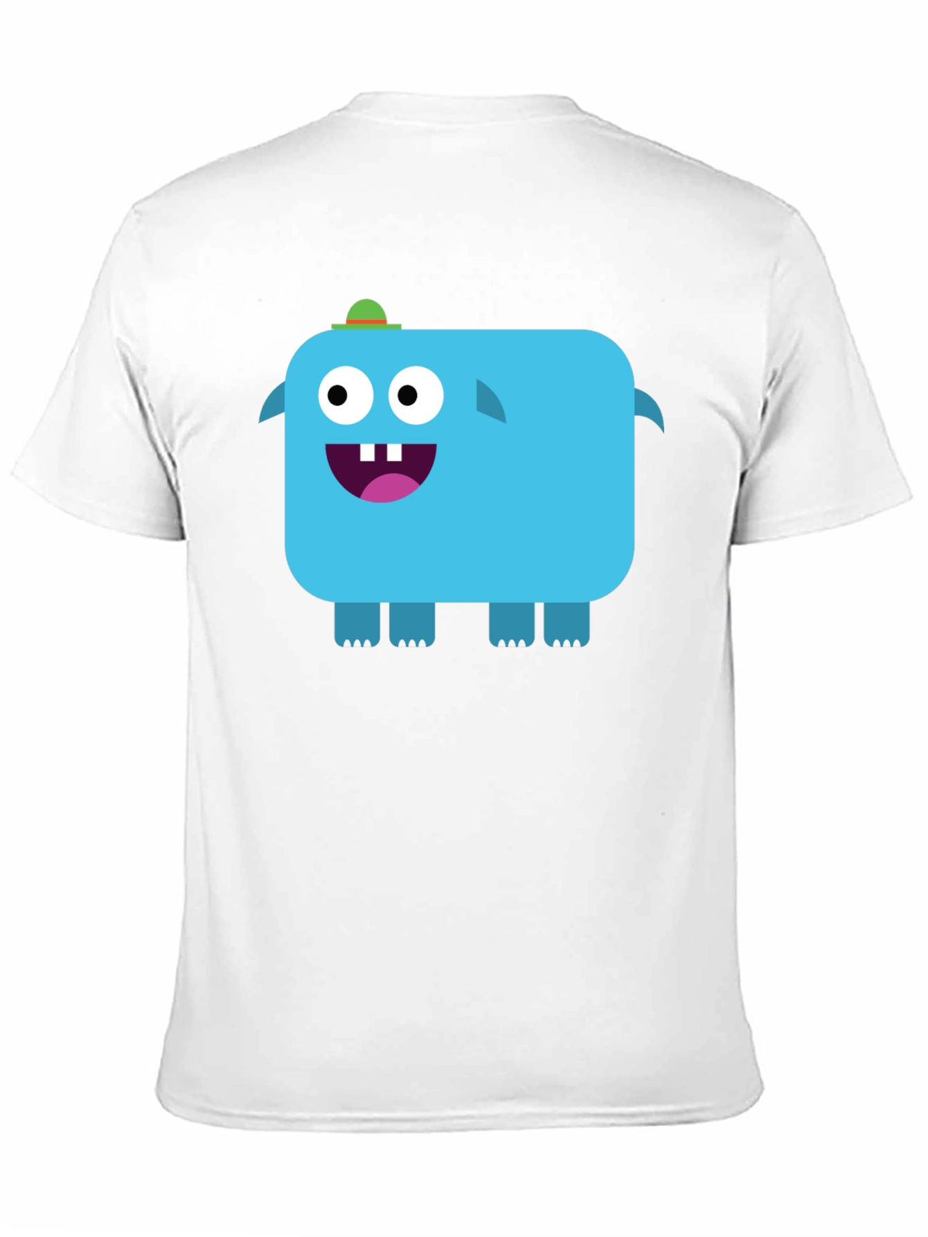 Funky Blue Monster Graphic Tee - Black Unisex T-Shirt