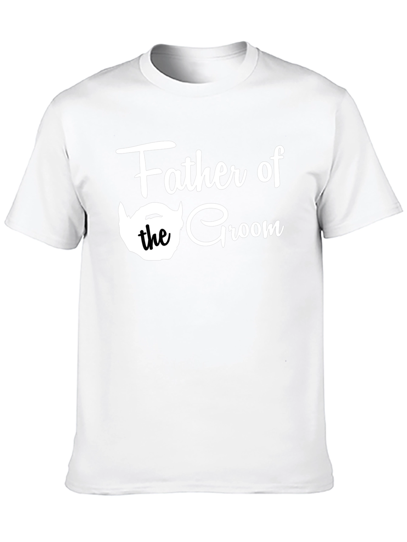 Father of the Groom Tee - Black Crew Neck