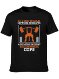 If I Die Lifting Weights Funny Gym T-Shirt