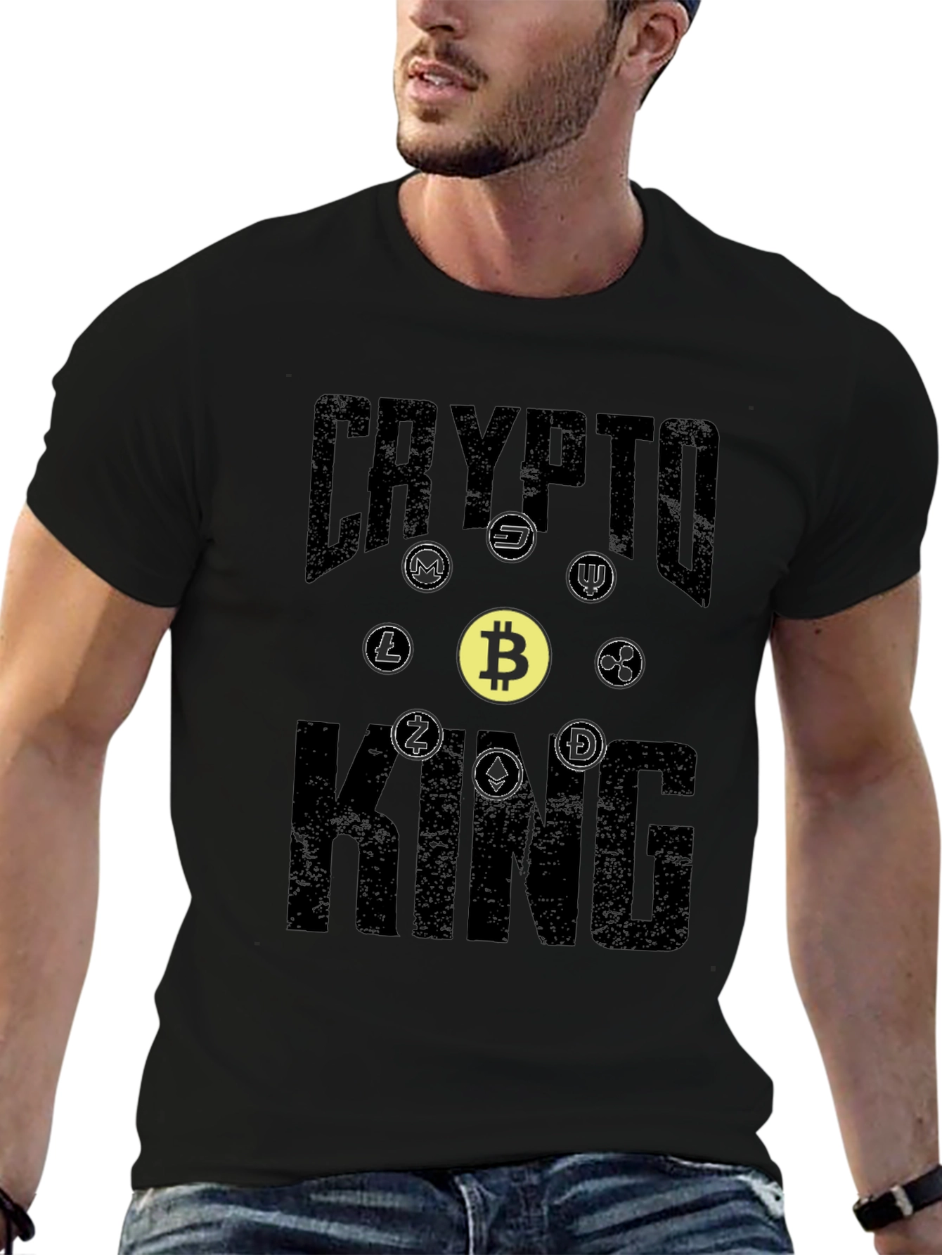 Crypto King Graphic Tee - Bitcoin & Altcoins