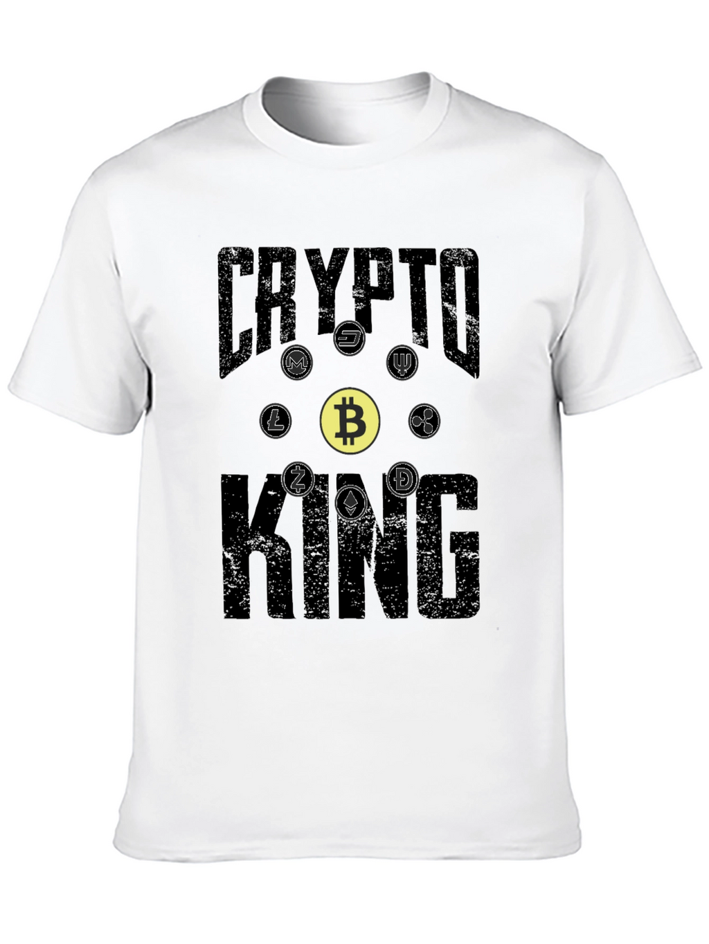 Crypto King Graphic Tee - Bitcoin & Altcoins