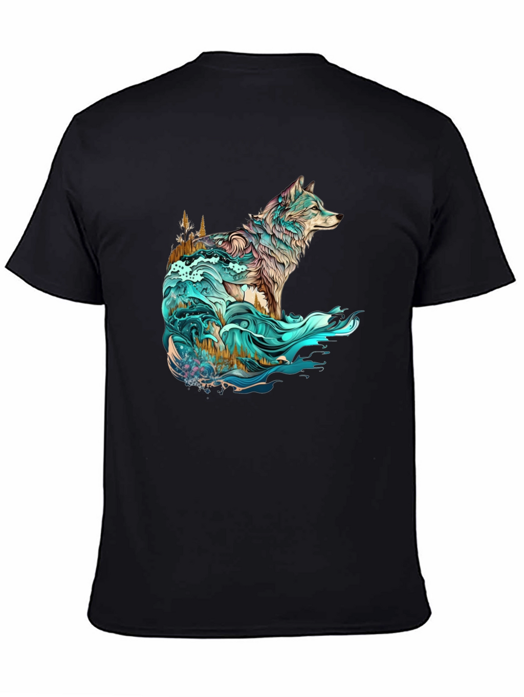 Wolf Nature Graphic T-Shirt