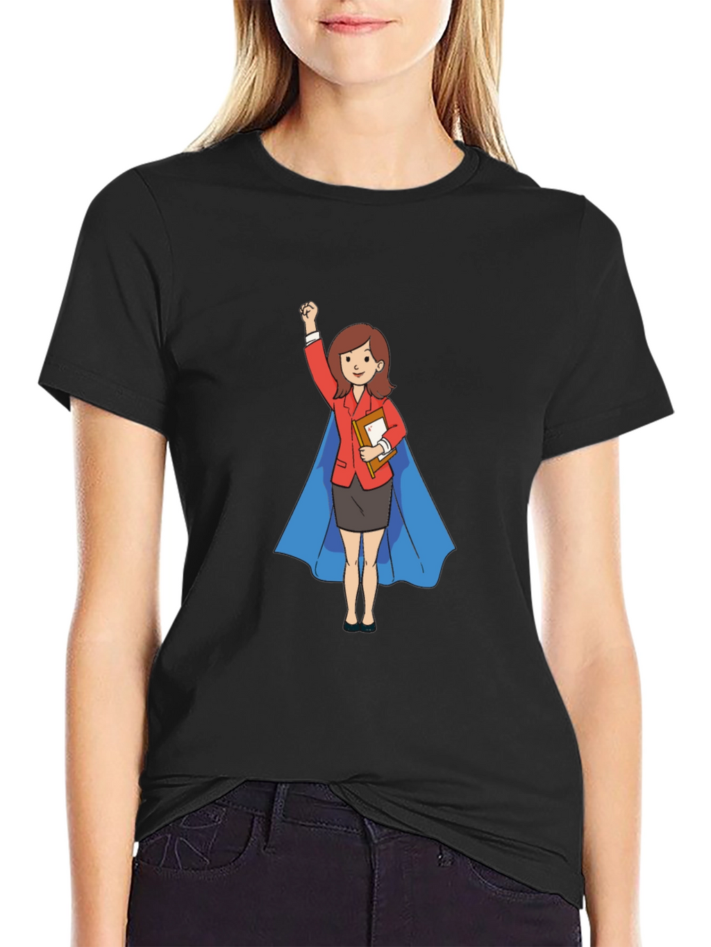 Super Teacher Hero T-Shirt - Black