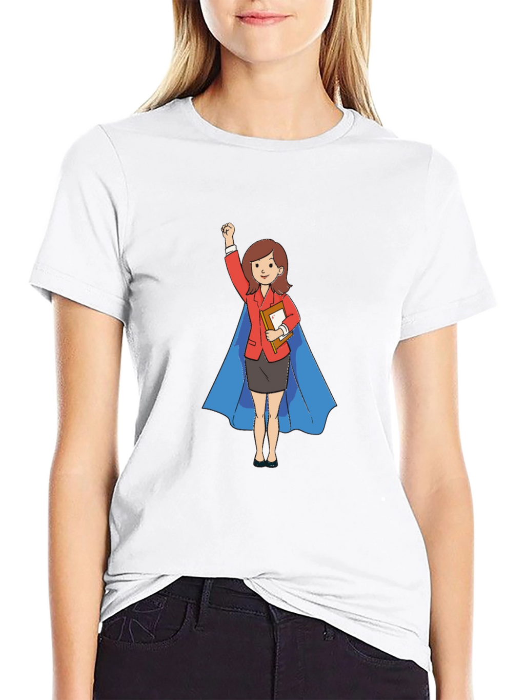 Super Teacher Hero T-Shirt - Black
