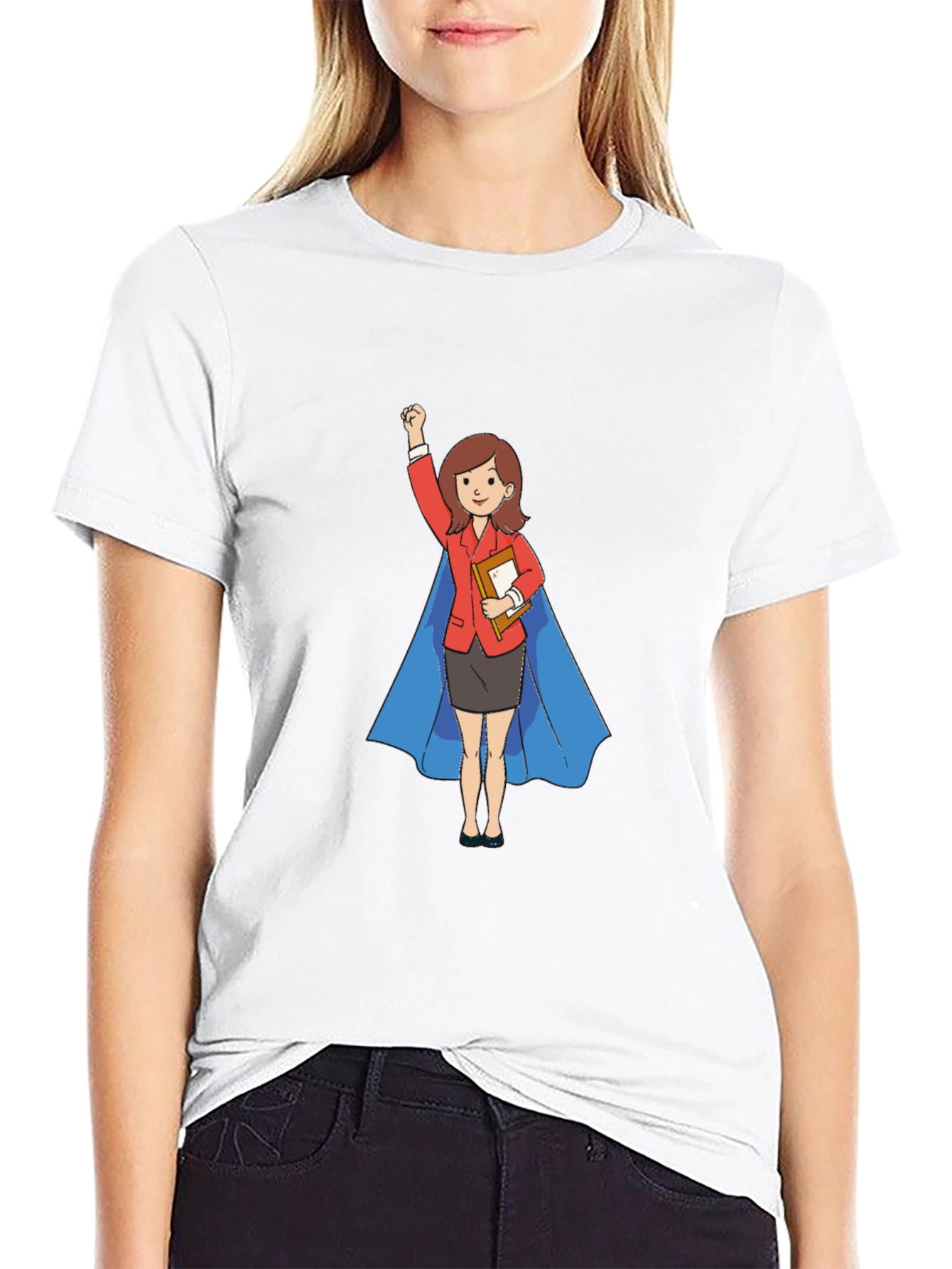 Super Teacher Hero T-Shirt - Black