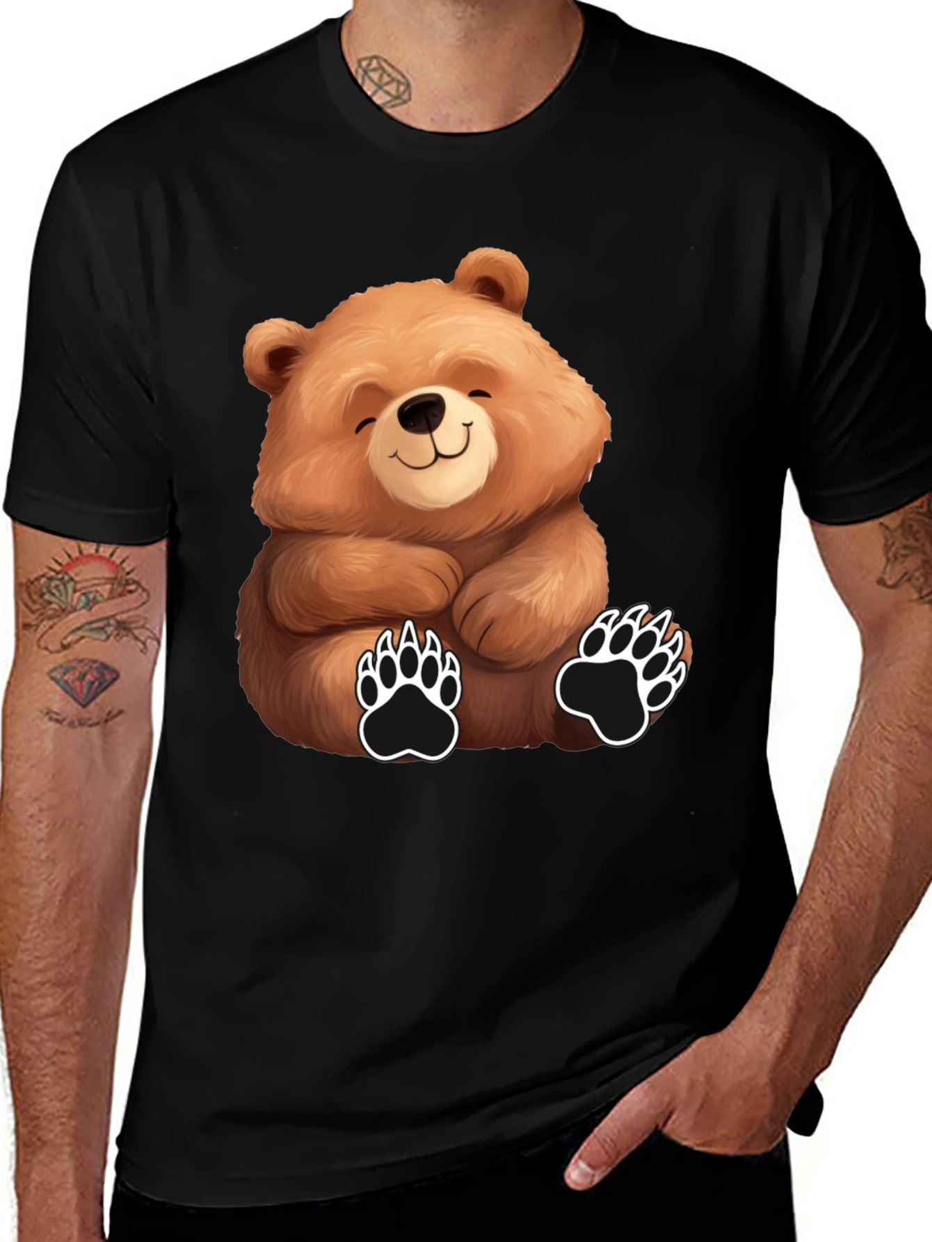Cute Bear Graphic Tee - Unisex