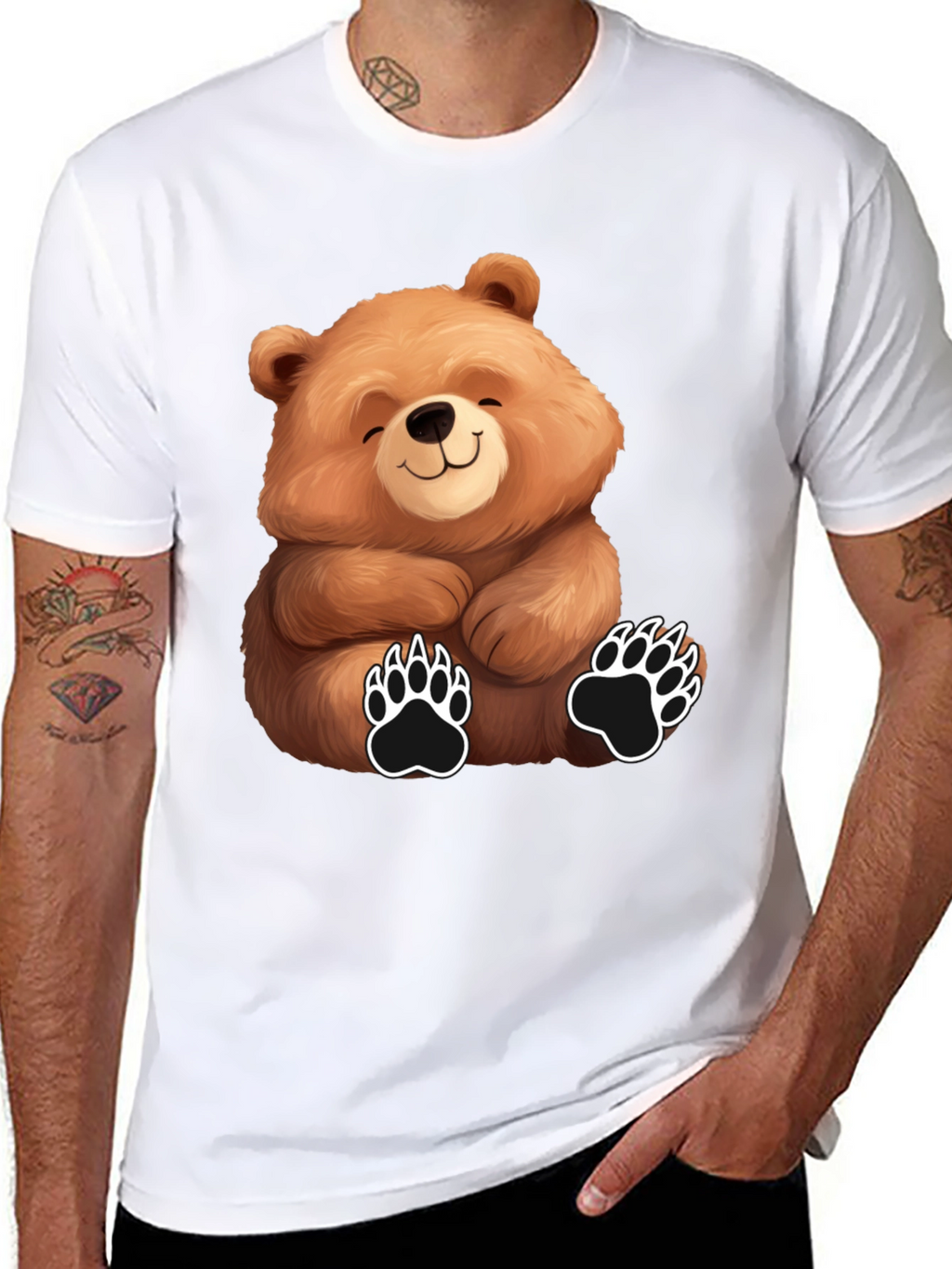 Cute Bear Graphic Tee - Unisex