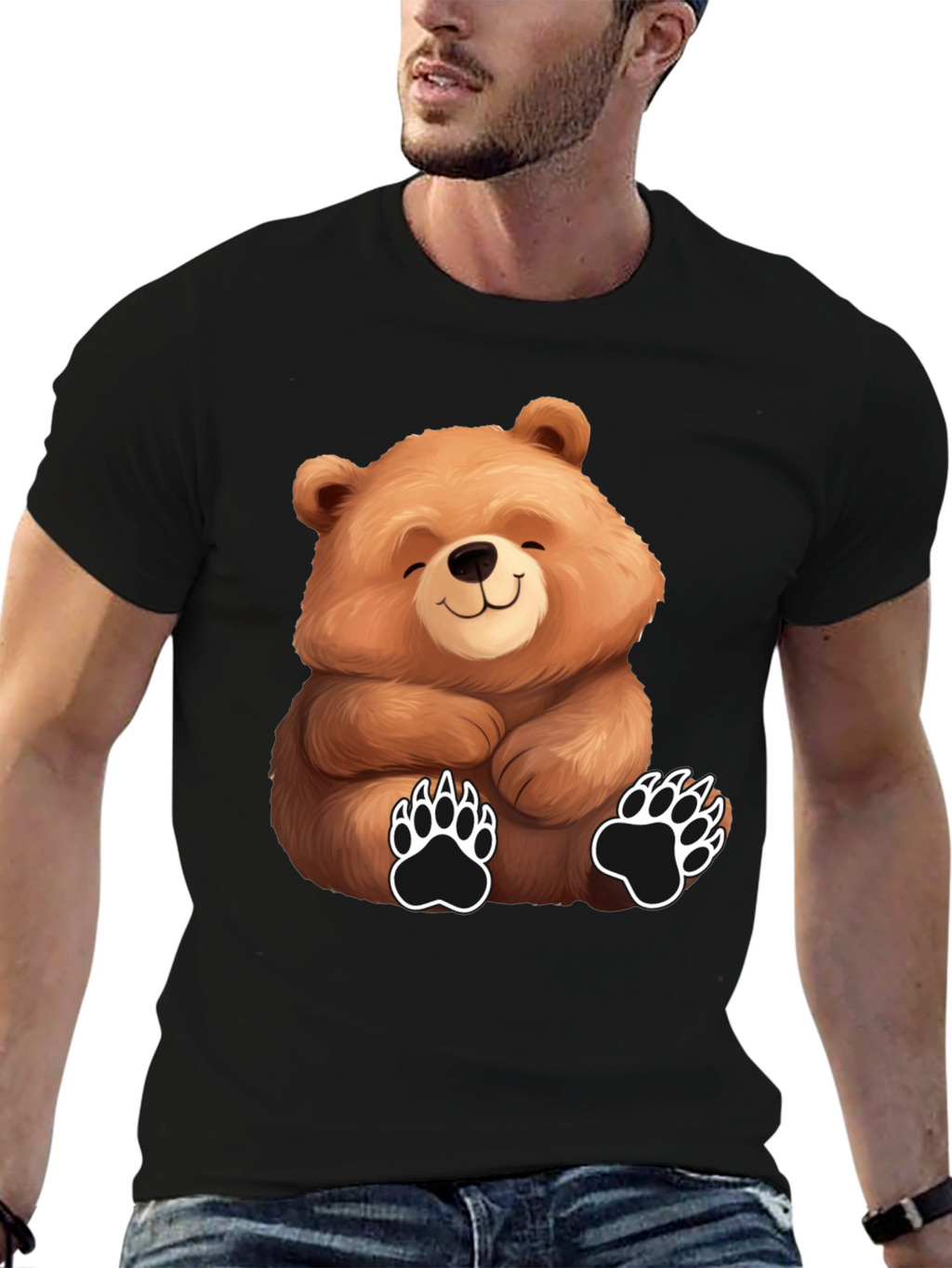 Cute Bear Graphic Tee - Unisex