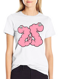 Funny Worms Black T-Shirt