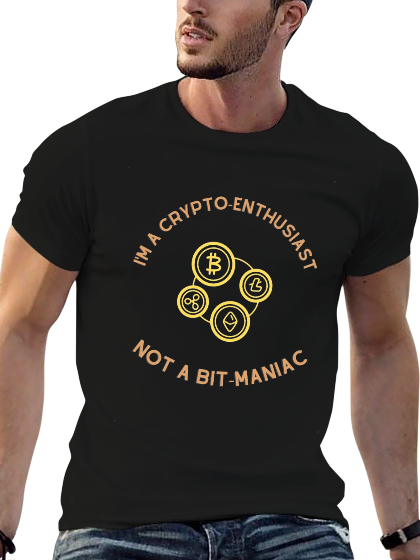 Crypto Enthusiast T-Shirt Bitcoin Ethereum Litecoin