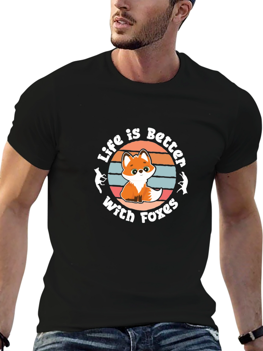 Life is Better With Foxes T-Shirt
