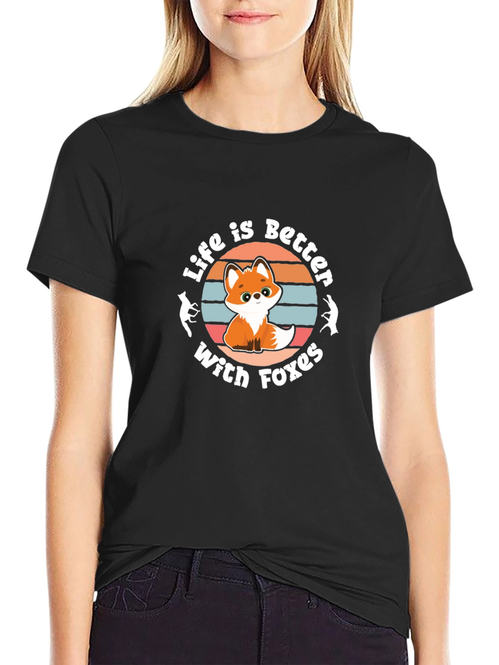 Life is Better With Foxes T-Shirt