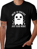 Not A Ghost Just Dead Inside Funny Halloween T-Shirt
