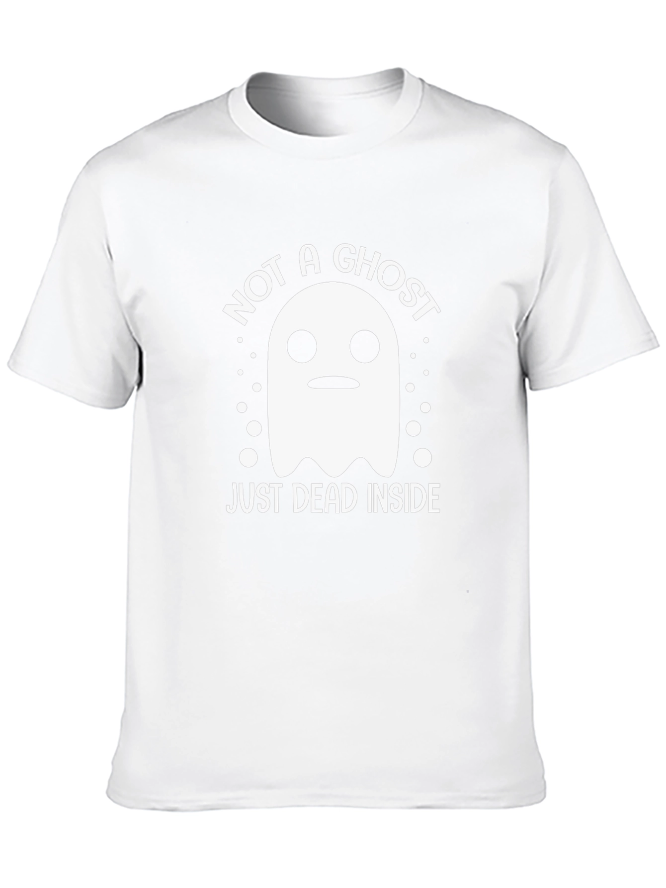 Not A Ghost Just Dead Inside Funny Halloween T-Shirt