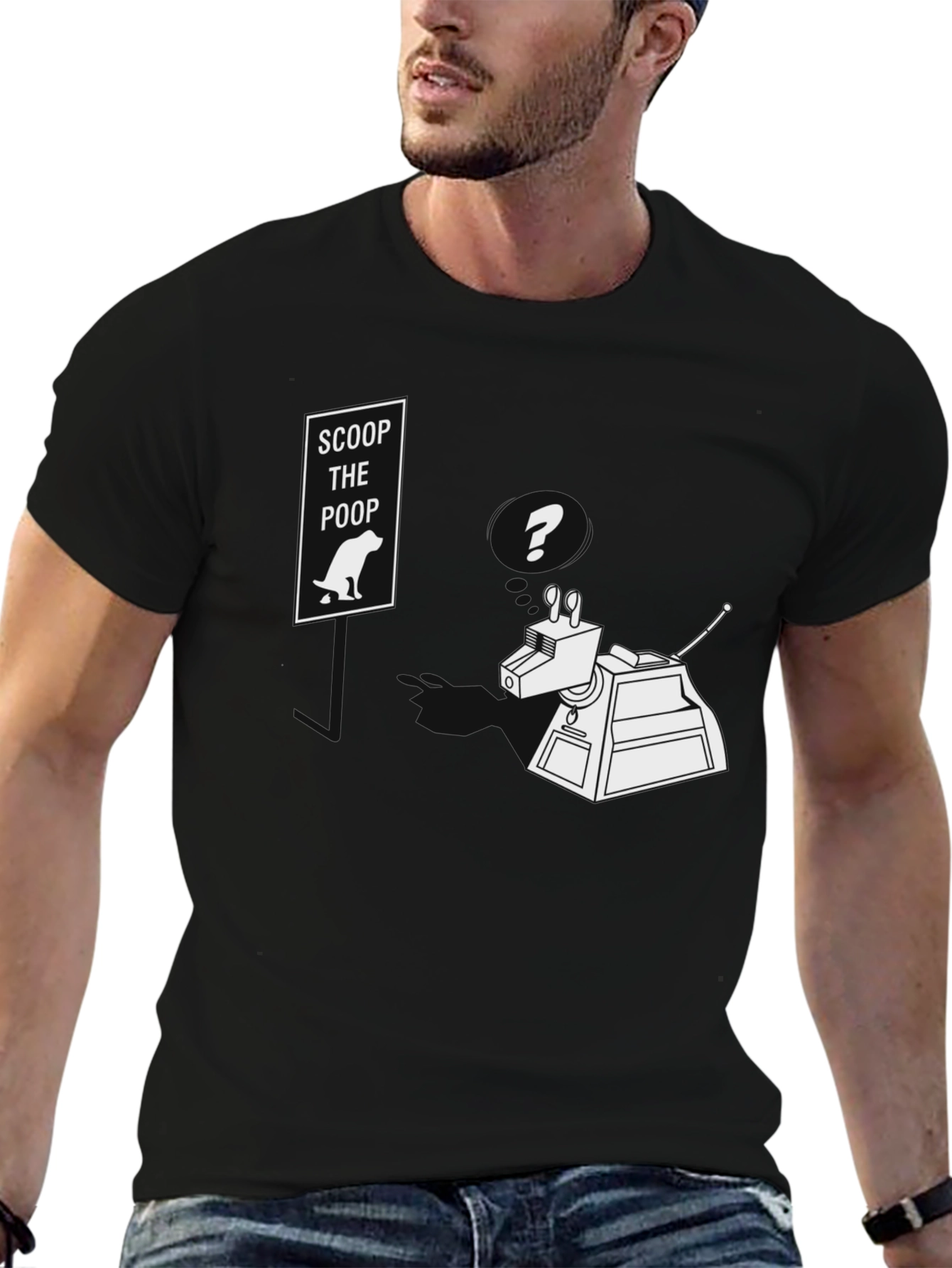 K9 Scoop the Poop T-Shirt – Funny Sci-Fi Dog Lover Tee
