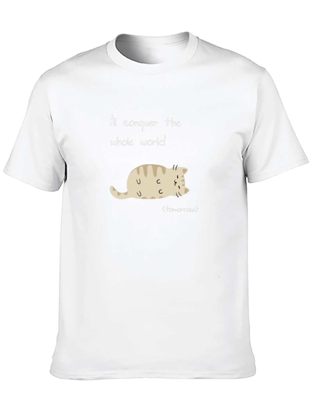 Lazy Cat Conquer T-Shirt