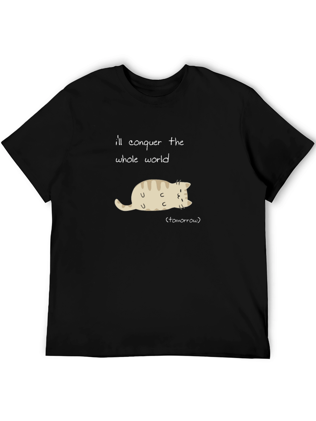 Lazy Cat Conquer T-Shirt