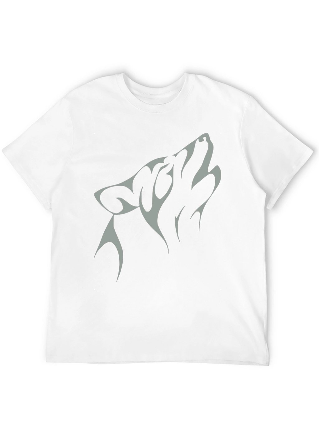 Wolf Graphic Tee - Black Cotton Blend
