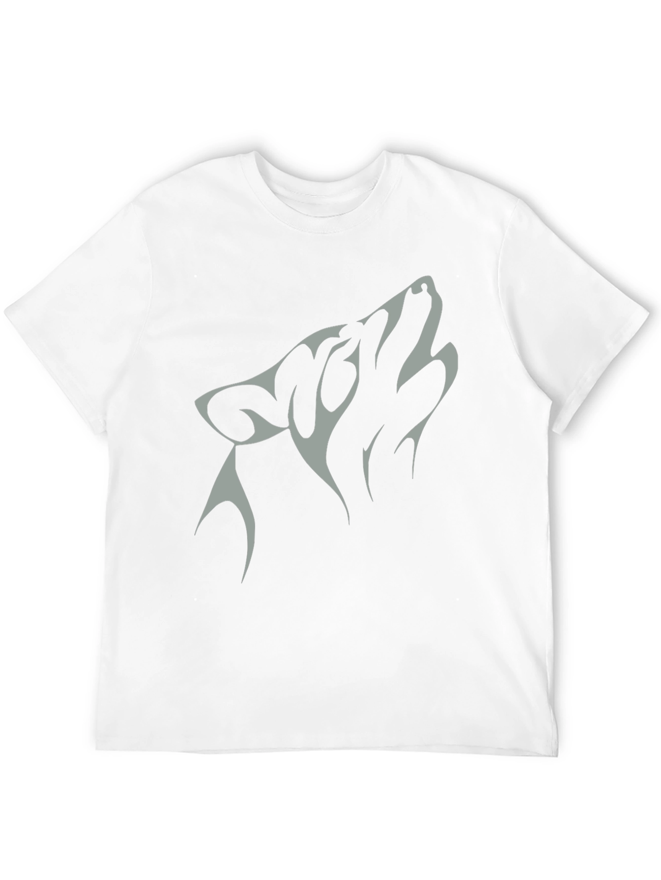 Wolf Graphic Tee - Black Cotton Blend