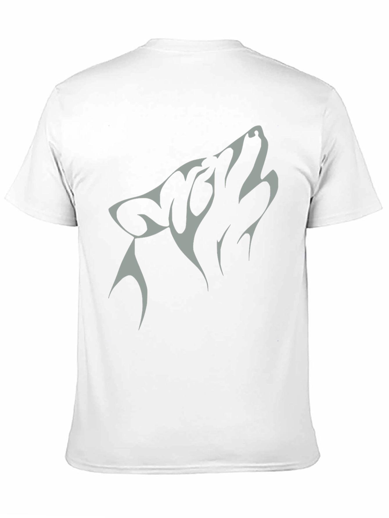 Wolf Graphic Tee - Black Cotton Blend