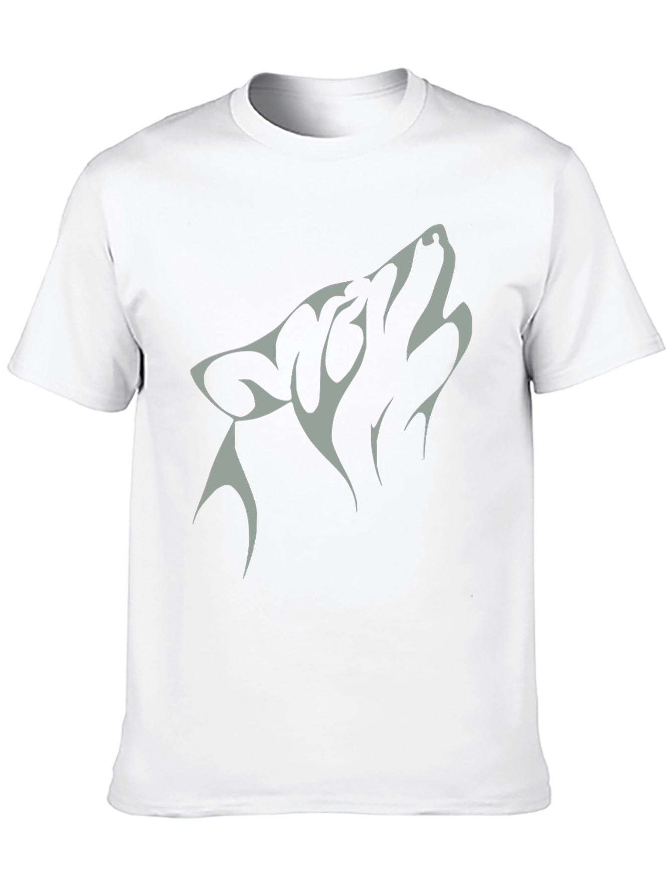 Wolf Graphic Tee - Black Cotton Blend