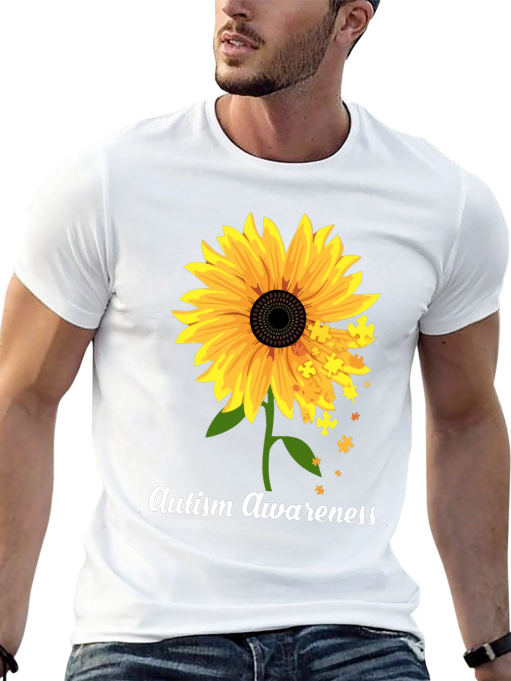 Autism Awareness Sunflower T-Shirt