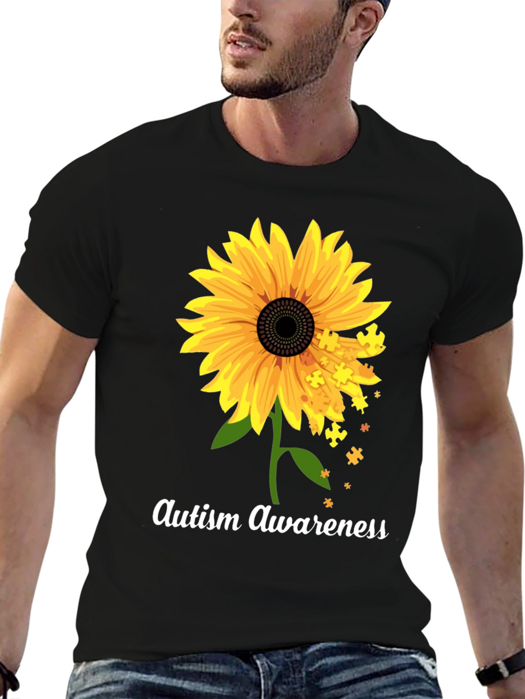 Autism Awareness Sunflower T-Shirt